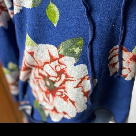 Ten 6 ten blue multicolored floral long sleeved tunic - Picture 3 of 7